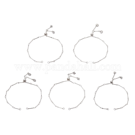 Realizzazione di braccialetti con catena a maglie con barra di ottone AJEW-JB01186-01-1
