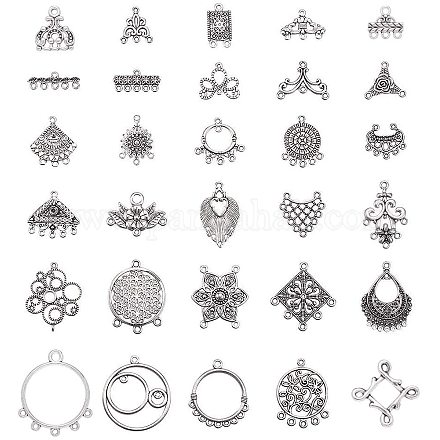 Tibetan Style Alloy Chandelier Component TIBE-PH0004-78AS-1