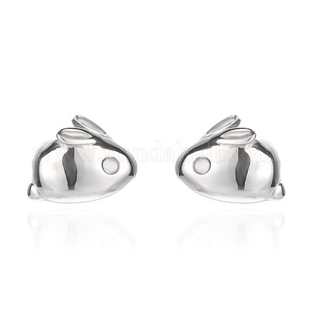 925 Sterling Silber Ohrstecker EJEW-BB39814-A-1