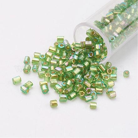 Perlas de vidrio de taladro redondo de dos-agujeros 11/0 SEED-G006-2mm-649-1