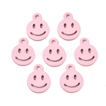 Spray Painted Alloy Charms X-PALLOY-T075-121C-RS-1