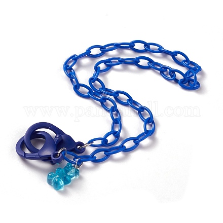 Персонализированные ожерелья-цепочки из абс-пластика NJEW-JN03220-05-1