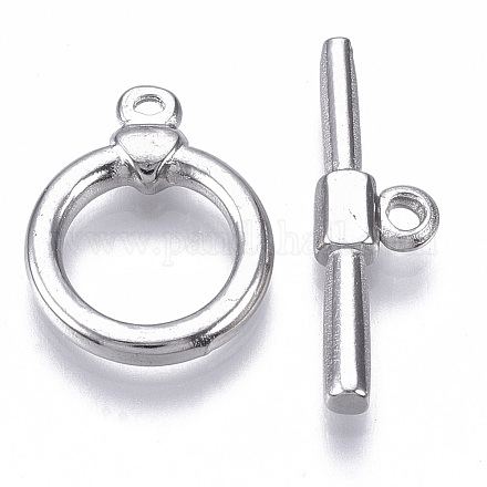 304 Stainless Steel Toggle Clasps STAS-N087-21-1