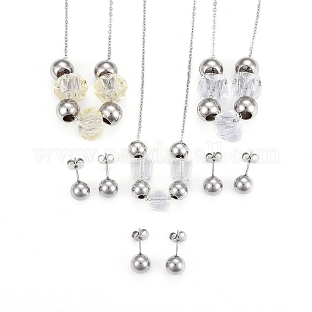 Kits de bijoux en 304 acier inoxydable SJEW-F188-06P-1