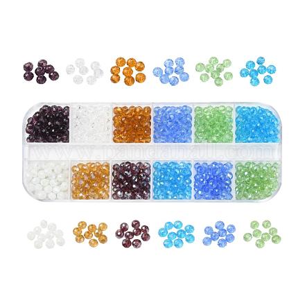 600Pcs 12 Colors Glass Beads EGLA-YW0001-09-1