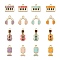 32Pcs 16 Styles Music Theme Alloy Enamel Pendants, Light Gold, Musical Instruments Mixed Shapes, Light Gold, 12.5~23x7~14.5x2mm, Hole: 2mm, 2pcs/style