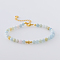 Natural Morganite Round Beaded Bracelet