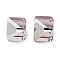 K9 Glass Imitation Austrian Crystal Beads, No Hole, Square, Rosy Brown, 4x4x4mm