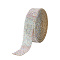 Hot Melting Glass Rhinestone Glue Sheets, for Trimming Cloth Bags and Shoes, Crystal AB, 27mm, 4m/roll