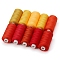 10 Colors Polyester Sewing Thread, Mixed Color, 260x60x27mm, 10pcs/set