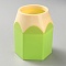 ABS Plastic Holders, Pencil Shape, Lawn Green, 87x77x105mm, Inner Diameter: 56mm