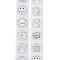 Self-Adhesive Stickers, Round, for Presents Decoration, 25mm 500pcs/roll