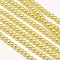 Eco-Friendly Dyed Glass Pearl Round Beads Strands, Grade A, Cotton Cord Threaded, Gold, 4~4.5mm, Hole: 0.7~1.1mm, about 104pcs/strand, 15 inch