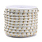 Faux Suede Cord, with Golden Tone Alloy Rivet, For Punk Rock Jewelry Making, Light Grey, 5x2.5mm, about 5.46 yards(5m)/roll