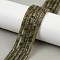 Natural Labradorit Beads Strands, Disc, Heishi Beads, 4x2mm, Hole: 0.9mm, about 164pcs/strand, 14.96''(38cm)