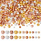 11 Strands 11 Styles Baking Painted Pearlized Glass Pearl Round Bead Strands, Mixed Color, 1strand/style