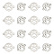 UNICRAFTALE 16Pcs Stainless Steel Charm Flat Round Links Connector 12mm Diameter Dog Paw Print Necklace Bracelet Pendant Connector Hole 0.8mm for Jewelry Making