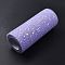 Polyester Ribbons, Glitter Metallic Ribbon, Sparkle, Medium Orchid, 5-7/8 inch(150mm), 25yards/roll