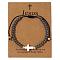 Adjustable Vintage Shell Cross Synthetic Non-magnetic Hematite Braided Beaded Bracelets for Men, Inner Diameter: 11 inch(28cm)