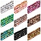 Baking Paint Glass Beads Strands, Drawbench Style, Round, Mixed Color, 6~6.5mm, Hole: 1mm, about 139~162pcs/strand, 29.53~34.25 inch(75~87cm)