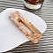 Acrylic Alligator Hair Clips, for Women Girls, Rectangle, Bisque, 65x23mm