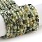 Natural Prehnite Beads Strands, Faceted, Cube, 4~4.5x4~4.5x4~4.5mm, Hole: 0.9mm, about 93~99pcs/strand, 14.69~15.28''(37.3~38.8cm)