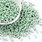 Opaque Acrylic Beads, Peanut, Aquamarine, 6.5x4x3mm, Hole: 1.4mm, about 9890pcs/500g