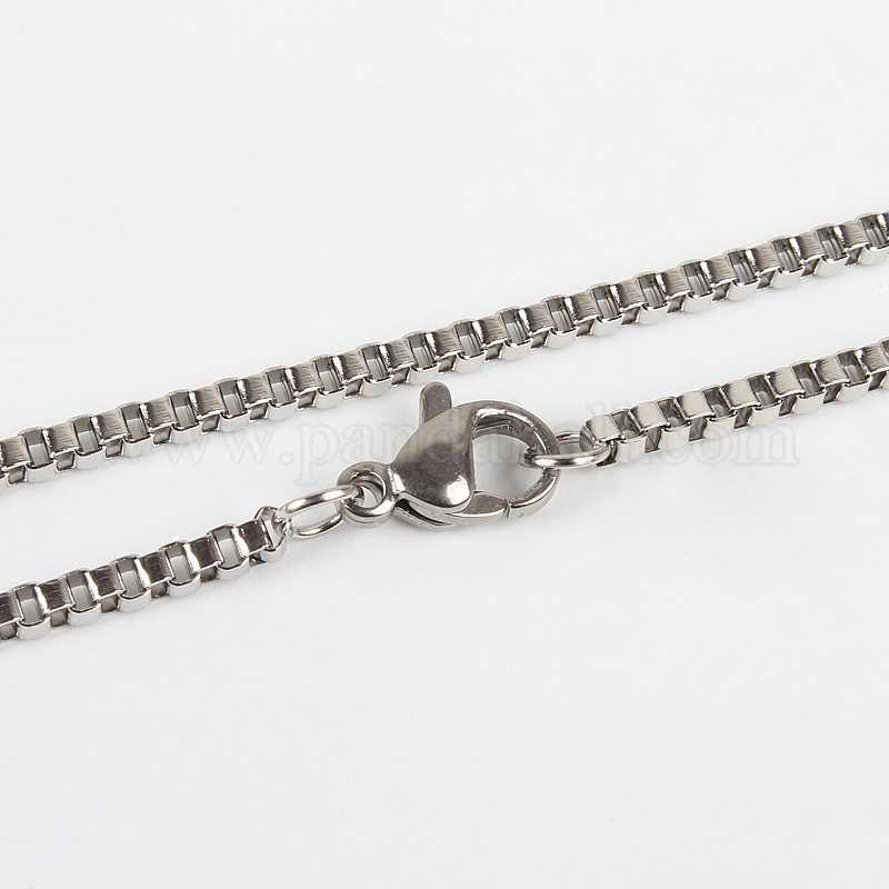 Wholesale 304 Stainless Steel Box Chain Necklace Making