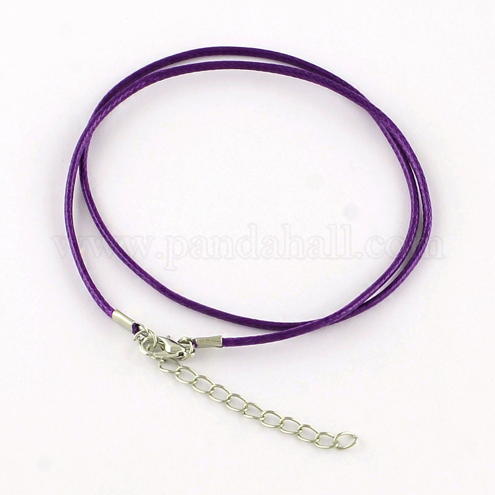 Wholesale Waxed Cotton Cord Necklace Making