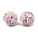 Ручной полимерной глины шариков Rhinestone FIND-NH0001-15F-2