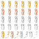 Unicraftale 32 pz 4 colori orecchino a clip in acciaio inossidabile orecchino non forato 15mm metallo orecchio falso per orecchino fai da te creazione di gioielli FIND-UN0001-33-1