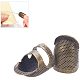 PandaHall Elite 2 pcs Copper Sewing Thimble Finger Protector Metal Brass Fingertip Thimble Needlework Accessories DIY Crafts Sewing Tools TOOL-PH0012-M03-1