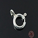 925 cierres de anillo de resorte de plata de ley STER-A007-24E-1