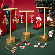 サニークルーのクリスマスイヤリング作成キット  花輪、家、ギフト、靴下の合金エナメルペンダントを含む  ガラススター＆キューブ＆イミテーションパールビーズ  真鍮のピアスフック  ミックスカラー  150個/箱 DIY-SC0021-95-4