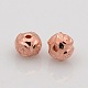Perles d'espacement rondelles en alliage métallique de style tibétain PALLOY-O029-01RG-1