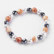 Synthetic Hematite Beads Stretch Bracelets BJEW-I241-26F-1