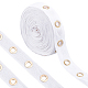 Benecreat cordón de algodón plano de 6 yarda con ojales de aleación en tono dorado claro OCOR-BC0005-48-1