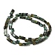 Brins de perles turquoises africaines naturelles (jaspe) G-F762-A14-01-3