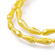 Chapelets de perles en verre opaque électrolytique EGLA-L015-FR-B08-2