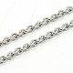 304 Stainless Steel Cable Chain Necklaces NJEW-F027-40-2mm-B-1