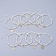 Glasgeflecht Perlen Armbänder galvanisieren BJEW-JB04311-1