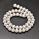 Agate naturelle ronde givrée style tibétain motif rayé brins de perles dzi X-TDZI-O005-03-8mm-2