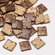 Liens de noix de coco d'accessoire de bijoux en bois teint COCO-O004-F04-1