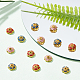 Dicosmetic 80 Stück 4 Farben Emaille-Blumen-Perlenkappe FIND-DC0001-54-5
