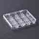 (venta de liquidación defectuosa: rayado) recipientes rectangulares de almacenamiento de perlas de poliestireno CON-XCP0001-50-1