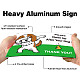 Aluminum Warning Sign DIY-WH0220-012-4