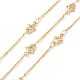 Clear Cubic Zirconia Star Link Chains CHC-G016-07G-1
