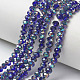 Electroplate Glass Beads Strands EGLA-A034-T4mm-J07-1