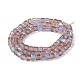 Transparent Electroplate Glass Beads Strands EGLA-F155-HR01-2
