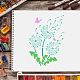 Большие пластиковые многоразовые шаблоны трафаретов для рисования DIY-WH0202-075-6